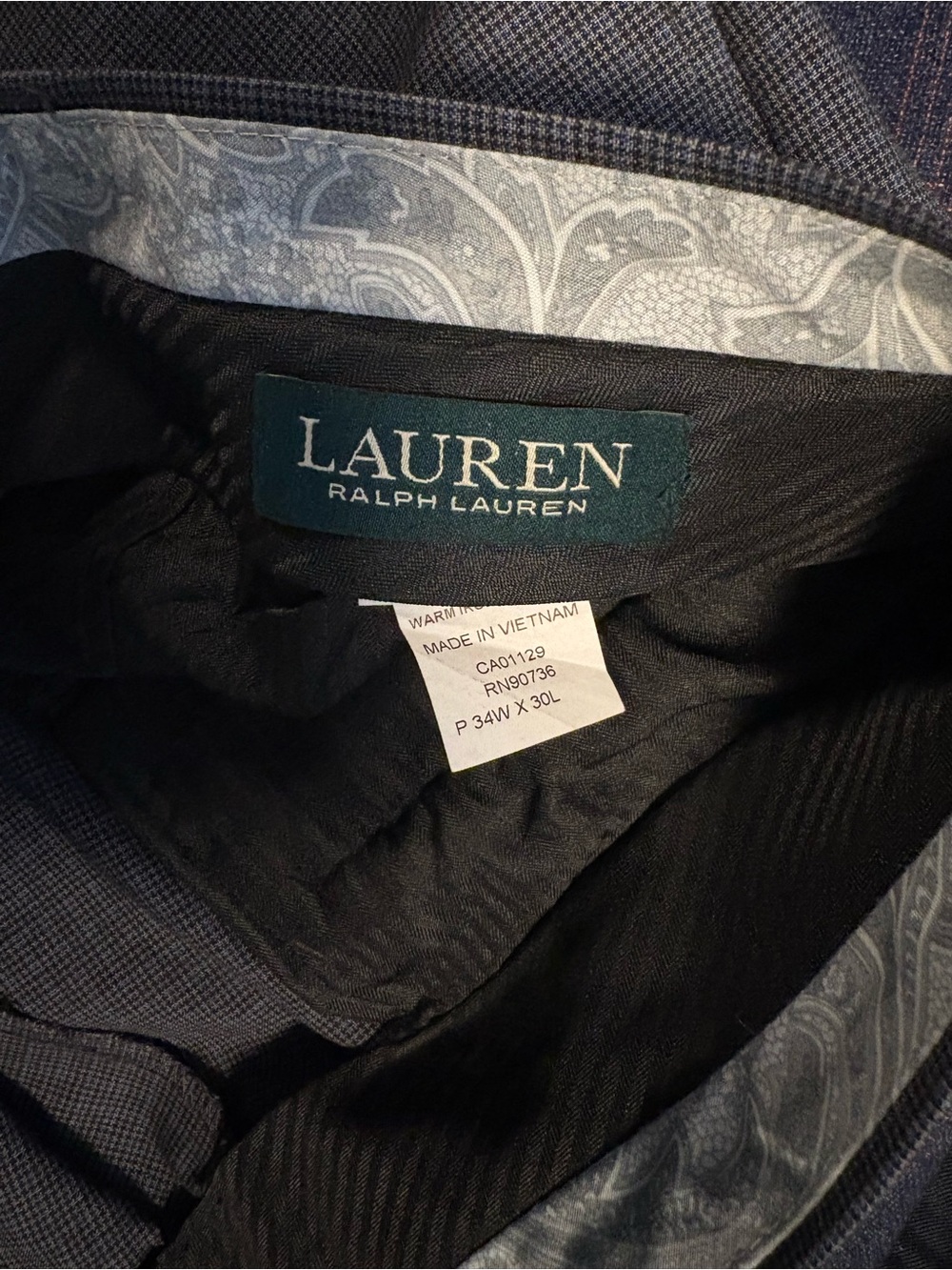 Lauren Ralph Lauren Navy and Black Checked Sport Coat
